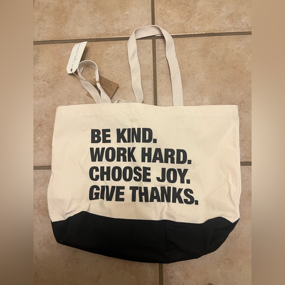 ESPWA The Shop Forward white black canvas tote